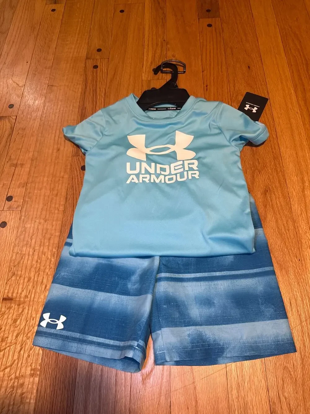 NEW Under Armour Boys 2PC Performance Outfit Set Blue 5T NWT Swim